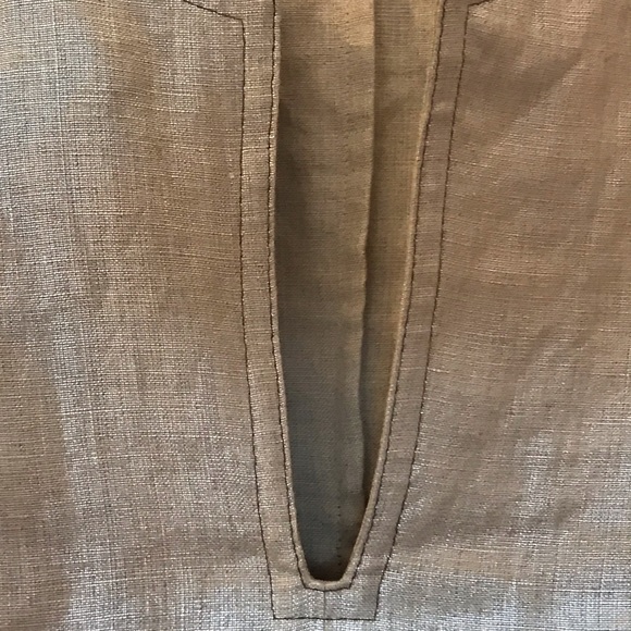 Talbots, size 4, blouse/short tunic, bronze/gold - Picture 4 of 9